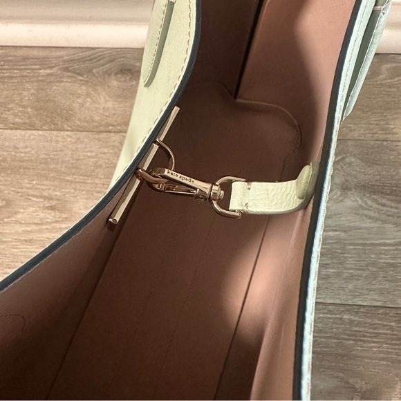 Never Used Kate Spade All Day Tote in mint green color with removable wristlet - Picture 6 of 7